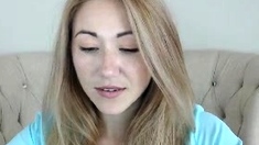 Busty blonde mature solo masturbation for webcam