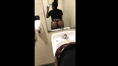 Big Booty Black Girl Mirror Selfie
