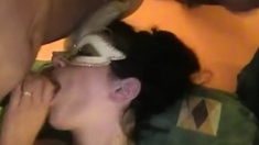 hardcore amateur blowjob and cumshot on the face