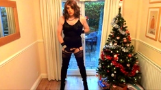 Alison In Thigh Boots - Wanking Under The Christmas Tree