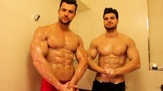 Hot Fighter Raul Muscle Brothers Shower
